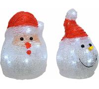 Figurine décorative Lumineo 491239 LED Intérieur Santa Claus 10,5 x 10,5 x 15 cm