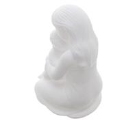 Figurine Décorative Mère-Garçon Fille, Statue Abstraite Nordique | PLA Beige Léger et Incassable, Texture Mate, Lignes Douces, Décoration de Table pour Salon ou Bureau
