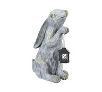 Figurine Décorative MgO Lapin de Pâques Intérieur Extérieur Accessoire de Jardin