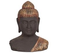 Figurine Décorative Moderne en Magnésium Statuette de Bouddha Noir et Doré Carum
