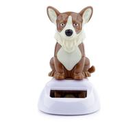 Figurine décorative - PUCKATOR - FF104B - Solaire - Chien Corgi - Multicolore