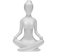 Figurine décorative Versa Blanc Yoga 12 x 20 x 10 cm Résine