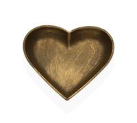 Figurine décorative Versa Gold Coeur 25 x 25 x 3,5 cm