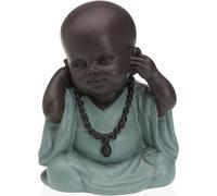 Figurine décorative Versa résine Bouddha 6,5 x 10 x 8,5 cm