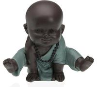 Figurine décorative Versa résine Bouddha 9 x 10 x 10,5 cm