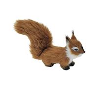 ＡＷＨＡＯ Figurine D'écureuil En Peluche, Simulation D'écureuil, Décorations de Table de Noël, Cadeaux, Poupée Animale de Simulation, café