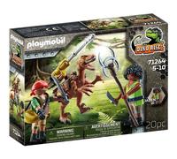 Figurine deinonychus et guerriers Playmobil Multicolore 4,7x14,2x18,7 cm