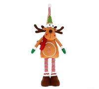 Figurine d'élan télescopique réglable pour la saison des fêtes - Pour une utilisation comme décoration de table d'hiver debout et décoration d'intérieur (A)