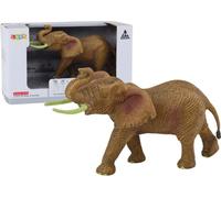 Figurine d'éléphant d'Afrique avec trompe levée safari