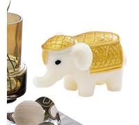 Figurine d'éléphant - Sculpture à collectionner décorative de Dieu éléphant en miniature salon, chambre, étagère, bureau, crèche, table de chevet, étagères, étagère