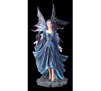 Figurine d'elfe mystique Aurora avec corbeaux 35 cm | Décoration
