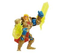 Masters Of The Universe - Musclor et les Maîtres de l’Univers - Figurine Musclor avec Mécanisme d'Attaque, Arme et Bouclier - 14 cm - Cadeau dès 4 ans, HDY37
