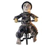 Figurine d'équitation animée électrique d'halloween LED pour intérieur et | Animatronic Maison hantée amusante et originale pour intérieur, décoration de table effrayante, accessoire de farce (C)