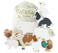 figurine des animaux de la ferme en bois Marron G