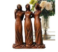 Figurine des Sœurs à Mes Côtés - Figurine Amitié Filles Résine | Statue Symbolique Sororité | Pour Femmes Amies Salon Chambre Bibliothèque