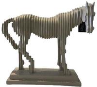 Figurine design Cheval rayé Statue Sculpture Figurines Décoration Nouveau