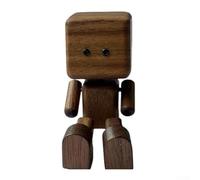 Figurine d'homme en bois faite à la main avec mouvement secouant pour décoration de bureau ou de voiture, poupée fantaisiste à bascule qui ajoute une touche ludique à la maison ou au bureau (C)