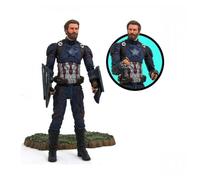 Figurine - Diamond Select - Captain America - 18 cm - Avengers Infinity War - Détails réalistes