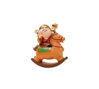 Figurine Dieu de la richesse, cheval à bascule en résine à collectionner, décoration de table, modèle de cheval à bascule de l'année du cheval (style B)