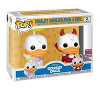 Funko - Figurine Pop! vinyle Disney Donald Ange et Démon - Exclusif orange - 10 cm