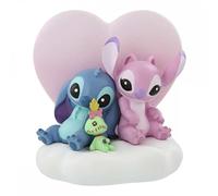Figurine Disney Grand Jester - Lilo & Stitch - Fig Lumineuse Stitch & Lilo Coeur