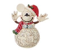 Figurine - DISNEY - Mickey Mouse Bonhomme de Neige - Résine - 14,61x10,16x17,15 cm - Couleurs vives