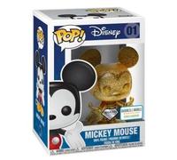 Figurine Disney - Mickey Mouse Translucent Gold Glitter Diamond Exclusive Pop 10cm