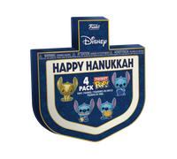 Figurine Disney - Set de 4 Stitch Holiday Stitch Box Pocket Pop 4cm