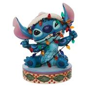 Figurine Disney Tradition - Lilo Et Stitch - Stitch Avec Guirlandes