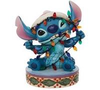Figurine Disney Tradition - Lilo Et Stitch - Stitch Avec Guirlandes