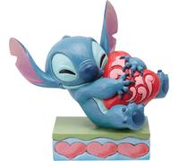 Figurine Disney Traditions Stitch Enlacé Un Cœur Percé Enesco 82002