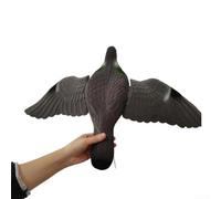 Figurine d'oiseau en plastique pour dissuader les oiseaux urbains communs, y compris les étourneaux, les moineaux et les pigeons de s'installer dans les cours (1264)