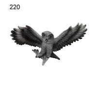 Figurine D'Oiseau Féerique En Plastique, Simulation D'Aigle Chauve Et De Chouette Neigeuse, Décoration Artisanale Pour La Maison