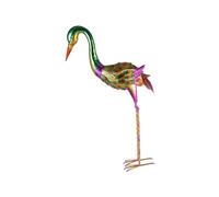 Figurine d'oiseau vintage Ornements Sculpture Décoration extérieure Pièce d'art en fer pour cours, jardin, sculpture de pelouse en fer pour fêtes