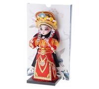 Figurine d'opéra de Pékin avec base de personnages chinois traditionnels - Marionnette pour festivals et événements spéciaux - Figurine d'opéra de Pékin