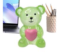 Figurine D'ours,Statue D'Animal En Résine Avec - Figurine D'ours Mignon Pour Le Bureau - Pour La Maison Bureau Étagère Chambre Étude Intérieur Extérieur Dessus De Table