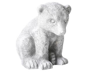 Figurine d'Ourson Décorative Accessoire Extérieur en MgO Gris Bowe