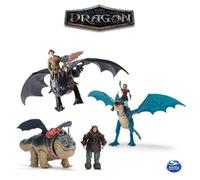 Pack 2 Figurines Dragon et Viking Movie 25 cm Modèle aléatoire