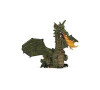 Figurine dragon aile bleu flamme