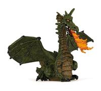 Figurine Dragon ailé Vert avec flamme - PAPO - LE MONDE ENCHANTE - Pour Enfant