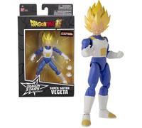 BANDAI - Dragon Ball Super - Figurine articulée Dragon Stars 17 cm - Super Saiyan Vegeta - Licence Officielle Dragon Ball - Figurine articulée Super Saiyan Vegeta - Jouet Enfant 4 Ans et + - 36769