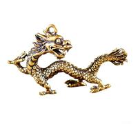 Figurine dragon chinois mythique en bronze pour la maison et le bureau représentant le pouvoir, la noblesse et la richesse