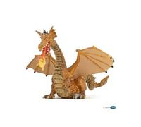 Figurine Dragon Or avec Flamme