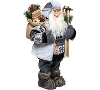 Figurine du Père Noël avec skis