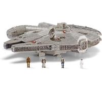 Bizak Star Wars Micro Galaxy Squadron, Vaisseau Halcon Mileanrio avec Lux et Son, Comprend 4 Figurines (62610022)