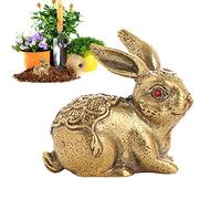 Figurine du Zodiaque du Nouvel An Chinois - Lapin en Laiton, Décoration Feng Shui pour la Richesse et le Succès