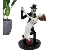 Figurine d'un Couple pour Le Jour des Morts - Statue d'un Squelette avec Danse comme Figurine de Mariage, Couple de têtes de Mort mexicains - Statue en résine - Couple de crâne Gothique