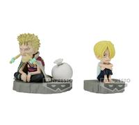 Figurine Educa Borras One Piece World Collectable Stories Sanji & Zeff Gris 6 cm