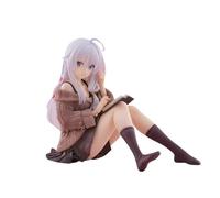 Figurine Elaina de 10 cm en position assise - Sorcière errante - Le voyage d'Elaina - En PVC - Cadeau pour les fans - Figurine de collection pour les amateurs d'anime - Décoration de bureau parfaite