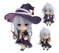 Figurine Elaina Wandering Witch: The Journey of Elaina Anime Figure Elaina avec accessoires Modèle Elaina visage interchangeable Figurine mobile Mini statue Ornements de bureau